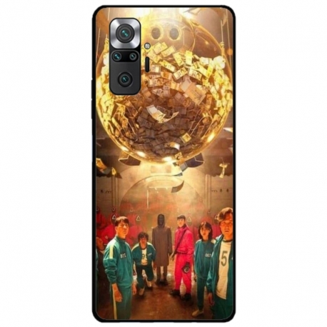 Husa personalizata tip carcasa HQPrint pentru Xiaomi Redmi Note 10 Pro, model Squid Game 11, multicolor, S1D1M0183