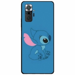 Husa personalizata tip carcasa HQPrint pentru Xiaomi Redmi Note 10 Pro, model Blue Stich, multicolor, S1D1M0192