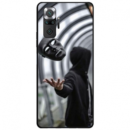 Husa personalizata tip carcasa HQPrint pentru Xiaomi Redmi Note 10 Pro, model Mask, multicolor, S1D1M0199