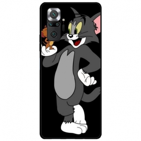 Husa personalizata tip carcasa HQPrint pentru Xiaomi Redmi Note 10 Pro, model Tom and Jerry 2, multicolor, S1D1M0204