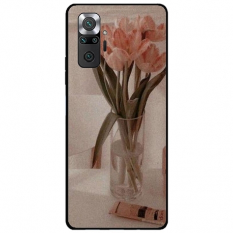 Husa personalizata tip carcasa HQPrint pentru Xiaomi Redmi Note 10 Pro, model Flowers 14, multicolor, S1D1M0208