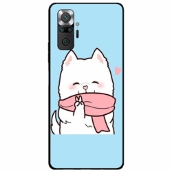 Husa personalizata tip carcasa HQPrint pentru Xiaomi Redmi Note 10, model Cute Puppy, multicolor, S1D1M0232