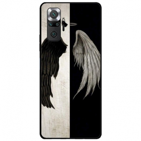 Husa personalizata tip carcasa HQPrint pentru Xiaomi Redmi Note 10 Pro Max, model Angel Wings, multicolor, S1D1M0004