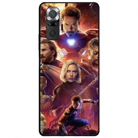 Husa personalizata tip carcasa HQPrint pentru Xiaomi Redmi Note 10 Pro Max, model Avengers Inifinity War, multicolor, S1D1M0010