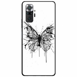 Husa personalizata tip carcasa HQPrint pentru Xiaomi Redmi Note 10 Pro Max, model Butterfly 3, multicolor, S1D1M0030