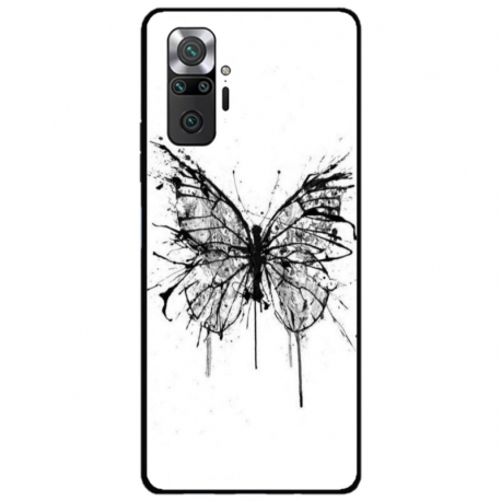 Husa personalizata tip carcasa HQPrint pentru Xiaomi Redmi Note 10 Pro Max, model Butterfly 3, multicolor, S1D1M0030