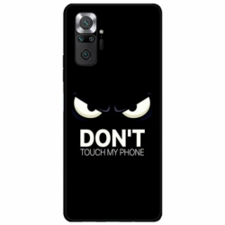 Husa personalizata tip carcasa HQPrint pentru Xiaomi Redmi Note 10 Pro Max, model Dont touch my phone 1, multicolor, S1D1M0035