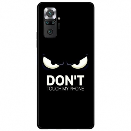Husa personalizata tip carcasa HQPrint pentru Xiaomi Redmi Note 10 Pro Max, model Dont touch my phone 1, multicolor, S1D1M0035