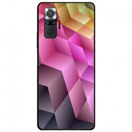 Husa personalizata tip carcasa HQPrint pentru Xiaomi Redmi Note 10, model Colorful 1, multicolor, S1D1M0273