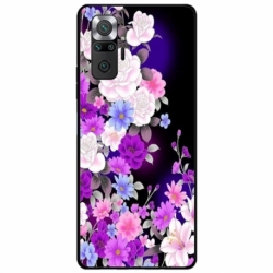 Husa personalizata tip carcasa HQPrint pentru Xiaomi Redmi Note 10 Pro Max, model Flowers 3, multicolor, S1D1M0039