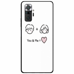 Husa personalizata tip carcasa HQPrint pentru Xiaomi Redmi Note 10, model You and Me, multicolor, S1D1M0274