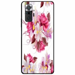 Husa personalizata tip carcasa HQPrint pentru Xiaomi Redmi Note 10 Pro Max, model Flowers 4, multicolor, S1D1M0040