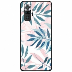 Husa personalizata tip carcasa HQPrint pentru Xiaomi Redmi Note 10 Pro Max, model Leaf Design 1, multicolor, S1D1M0044