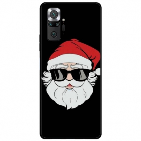 Husa personalizata tip carcasa HQPrint pentru Xiaomi Redmi Note 10 Pro Max, model Cool Santa, multicolor, S1D1M0046