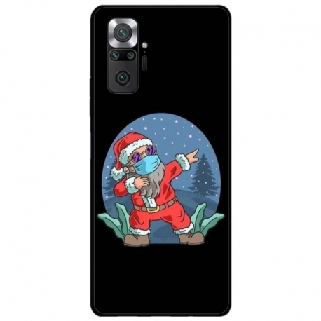 Husa personalizata tip carcasa HQPrint pentru Xiaomi Redmi Note 10 Pro Max, model Covid Santa, multicolor, S1D1M0055