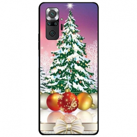Husa personalizata tip carcasa HQPrint pentru Xiaomi Redmi Note 10 Pro Max, model Christmas Tree 1, multicolor, S1D1M0057