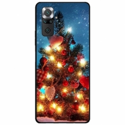 Husa personalizata tip carcasa HQPrint pentru Xiaomi Redmi Note 10 Pro Max, model Christmas Tree 2, multicolor, S1D1M0058