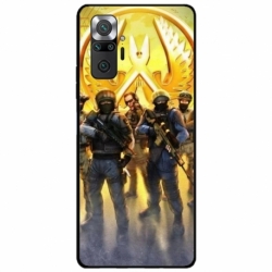 Husa personalizata tip carcasa HQPrint pentru Xiaomi Redmi Note 10 Pro Max, model Counter Strike, multicolor, S1D1M0062