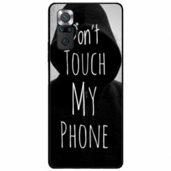 Husa personalizata tip carcasa HQPrint pentru Xiaomi Redmi Note 10 Pro Max, model Dont touch my phone 2, multicolor, S1D1M0065