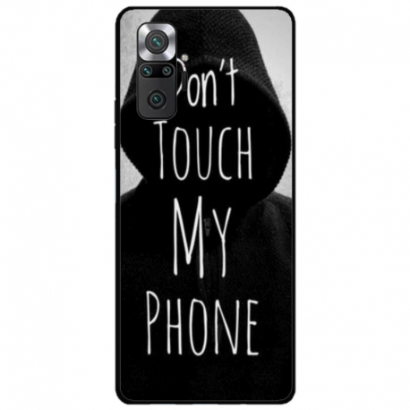 Husa personalizata tip carcasa HQPrint pentru Xiaomi Redmi Note 10 Pro Max, model Dont touch my phone 2, multicolor, S1D1M0065