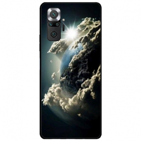 Husa personalizata tip carcasa HQPrint pentru Xiaomi Redmi Note 10 Pro Max, model Cloudy Earth, multicolor, S1D1M0067