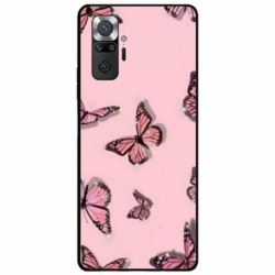 Husa personalizata tip carcasa HQPrint pentru Xiaomi Redmi Note 10 Pro Max, model Butterfly 7, multicolor, S1D1M0076