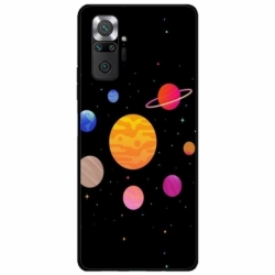 Husa personalizata tip carcasa HQPrint pentru Xiaomi Redmi Note 10, model Colorful Galaxy, multicolor, S1D1M0283