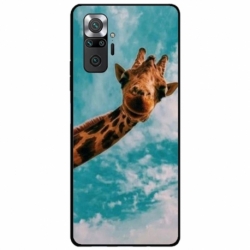 Husa personalizata tip carcasa HQPrint pentru Xiaomi Redmi Note 10 Pro Max, model Giraffe 2, multicolor, S1D1M0096