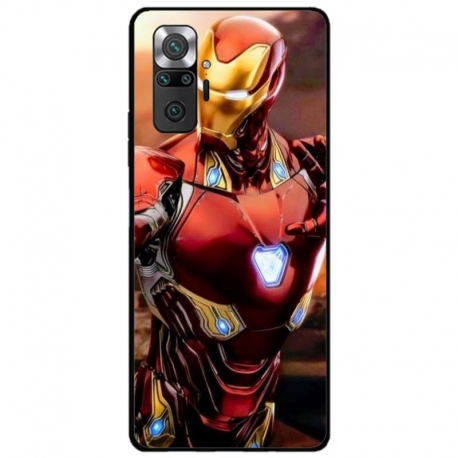 Husa personalizata tip carcasa HQPrint pentru Xiaomi Redmi Note 10 Pro Max, model Iron Man 1, multicolor, S1D1M0102