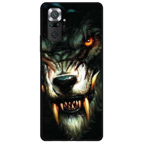 Husa personalizata tip carcasa HQPrint pentru Xiaomi Redmi Note 10, model Wolf, multicolor, S1D1M0286