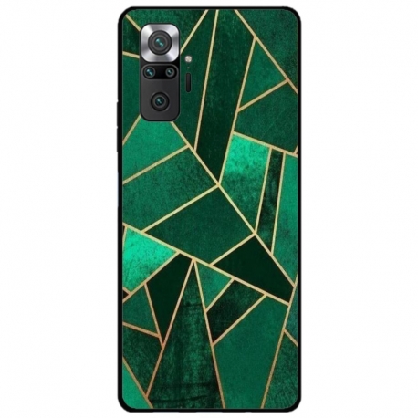 Husa personalizata tip carcasa HQPrint pentru Xiaomi Redmi Note 10, model Emerald, multicolor, S1D1M0287