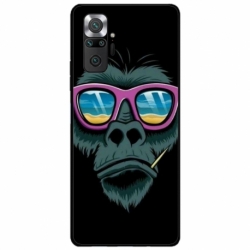 Husa personalizata tip carcasa HQPrint pentru Xiaomi Redmi Note 10, model Gorilla, multicolor, S1D1M0288