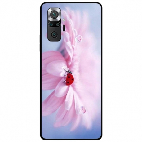 Husa personalizata tip carcasa HQPrint pentru Xiaomi Redmi Note 10 Pro Max, model Flowers 5, multicolor, S1D1M0114