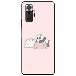 Husa personalizata tip carcasa HQPrint pentru Xiaomi Redmi Note 10 Pro Max, model Bears 3, multicolor, S1D1M0115