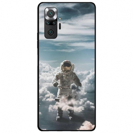 Husa personalizata tip carcasa HQPrint pentru Xiaomi Redmi Note 10, model Astronaut in the Clouds, multicolor, S1D1M0290