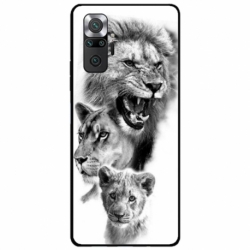 Husa personalizata tip carcasa HQPrint pentru Xiaomi Redmi Note 10 Pro Max, model Lion 3, multicolor, S1D1M0118