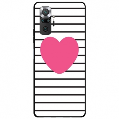 Husa personalizata tip carcasa HQPrint pentru Xiaomi Redmi Note 10, model Heart, multicolor, S1D1M0291