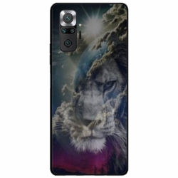 Husa personalizata tip carcasa HQPrint pentru Xiaomi Redmi Note 10 Pro Max, model Lion 4, multicolor, S1D1M0120