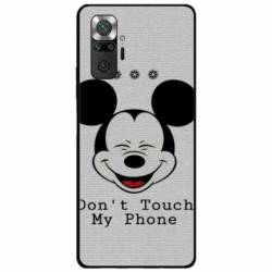 Husa personalizata tip carcasa HQPrint pentru Xiaomi Redmi Note 10 Pro Max, model Dont Touch my Phone 3, multicolor, S1D1M0123