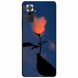 Husa personalizata tip carcasa HQPrint pentru Xiaomi Redmi Note 10 Pro Max, model Sky Flower, multicolor, S1D1M0159