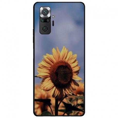 Husa personalizata tip carcasa HQPrint pentru Xiaomi Redmi Note 10 Pro Max, model Sunflower 1, multicolor, S1D1M0193
