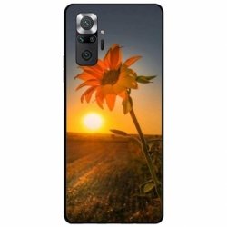 Husa personalizata tip carcasa HQPrint pentru Xiaomi Redmi Note 10 Pro Max, model Sunflower 2, multicolor, S1D1M0194