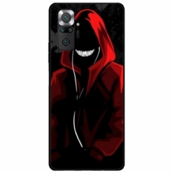 Husa personalizata tip carcasa HQPrint pentru Xiaomi Redmi Note 10 Pro Max, model Evil Hoodie Man, multicolor, S1D1M0197