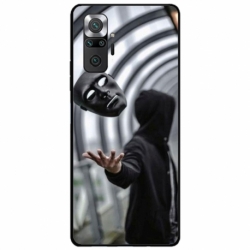 Husa personalizata tip carcasa HQPrint pentru Xiaomi Redmi Note 10 Pro Max, model Mask, multicolor, S1D1M0199