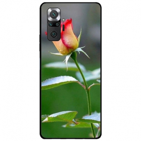 Husa personalizata tip carcasa HQPrint pentru Xiaomi Redmi Note 10 Pro Max, model Flowers 13, multicolor, S1D1M0206