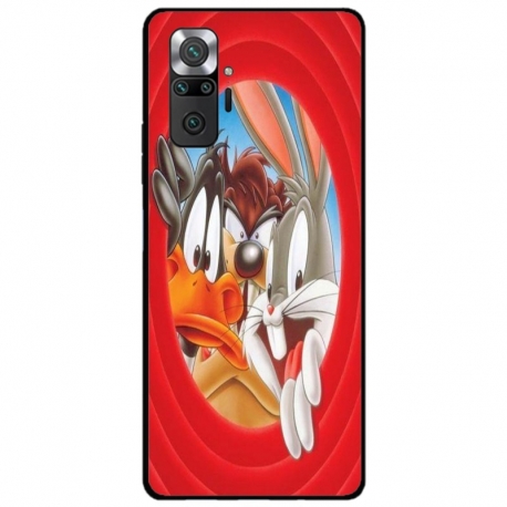 Husa personalizata tip carcasa HQPrint pentru Xiaomi Redmi Note 10 Pro Max, model Looney Tunes 2, multicolor, S1D1M0227