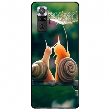 Husa personalizata tip carcasa HQPrint pentru Xiaomi Redmi Note 10 Pro Max, model Snail, multicolor, S1D1M0231