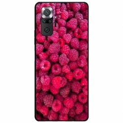 Husa personalizata tip carcasa HQPrint pentru Xiaomi Redmi Note 10 Pro Max, model Zmeura, multicolor, S1D1M0234
