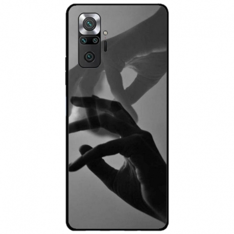 Husa personalizata tip carcasa HQPrint pentru Xiaomi Redmi Note 10 Pro, model Hand Reach, multicolor, S1D1M0318