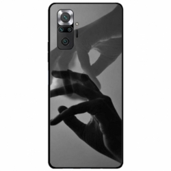 Husa personalizata tip carcasa HQPrint pentru Xiaomi Redmi Note 10, model Hand Reach, multicolor, S1D1M0318